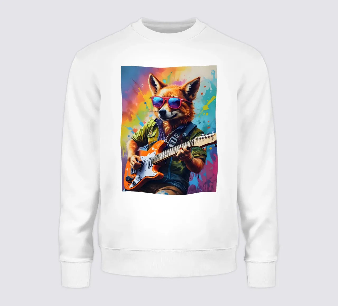 Foxy suonare la chitarra musica felpa da MakArena