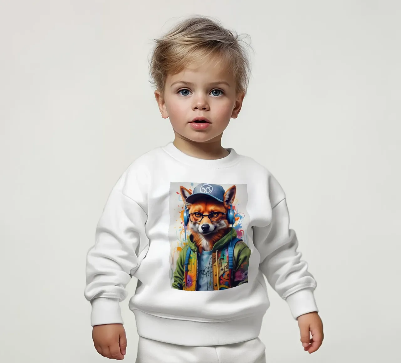 Foxy in cuffia felpa neonato da MakArena