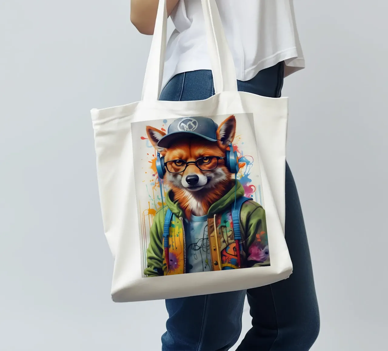 Foxy in cuffia borsa in juta da MakArena