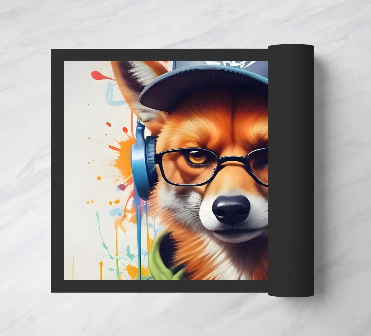 Foxy in cuffia zerbino da MakArena