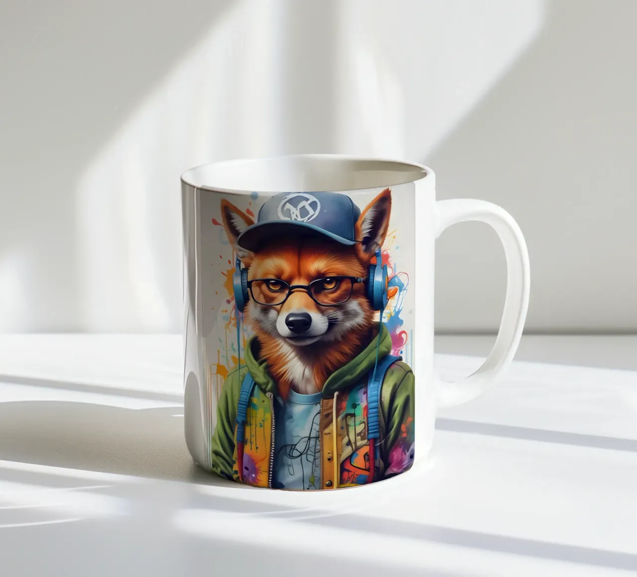Foxy in cuffia tazza in ceramica da MakArena