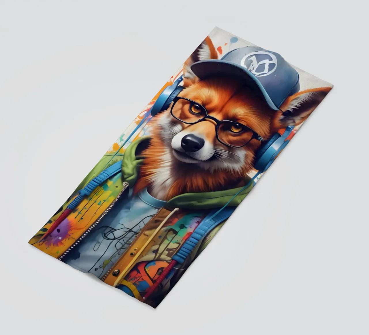 Foxy in cuffia telo mare da MakArena