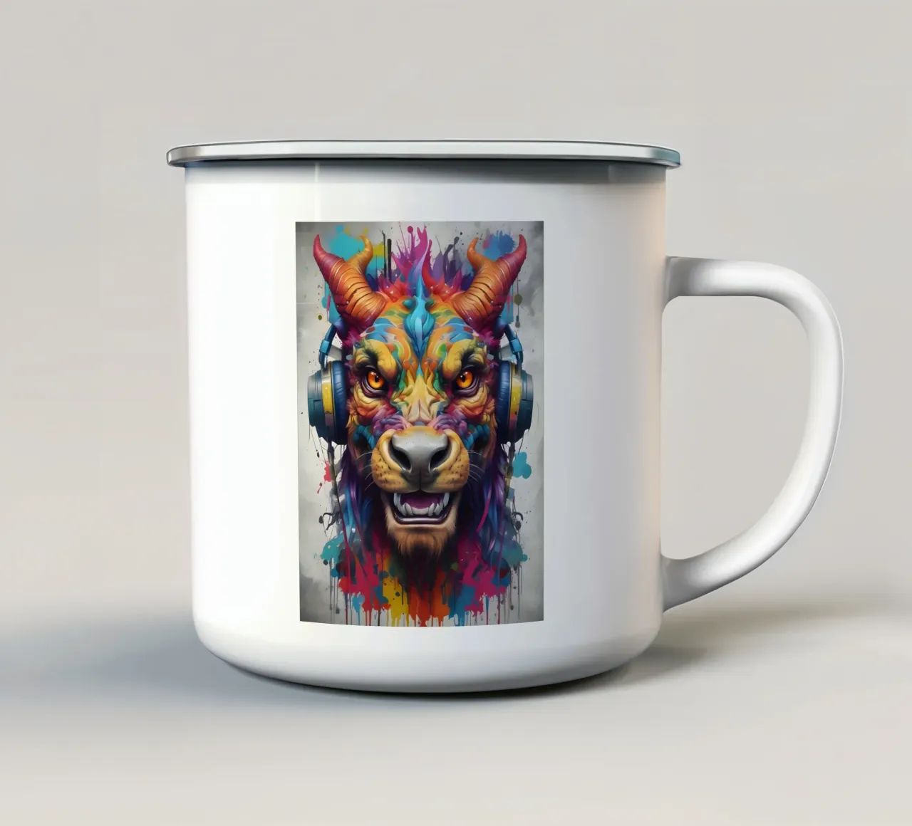 Musica del drago tazza in smalto da MakArena