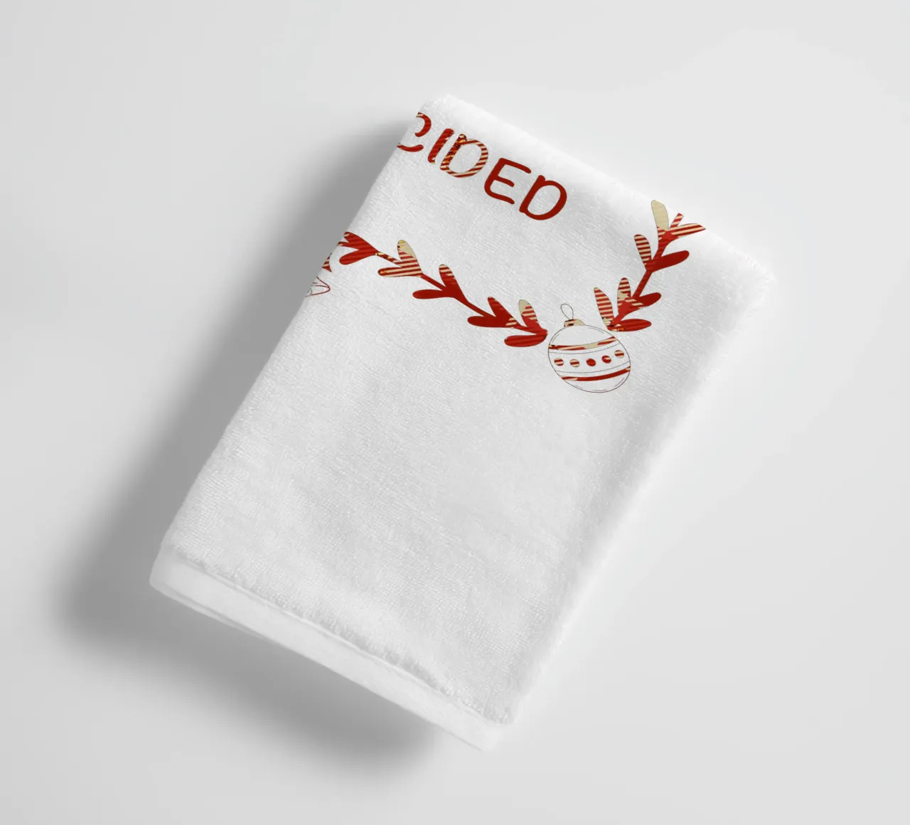 KERSTMIS STOUT OF AARDIG CHECKLIST badhanddoek van ARTOMATIC