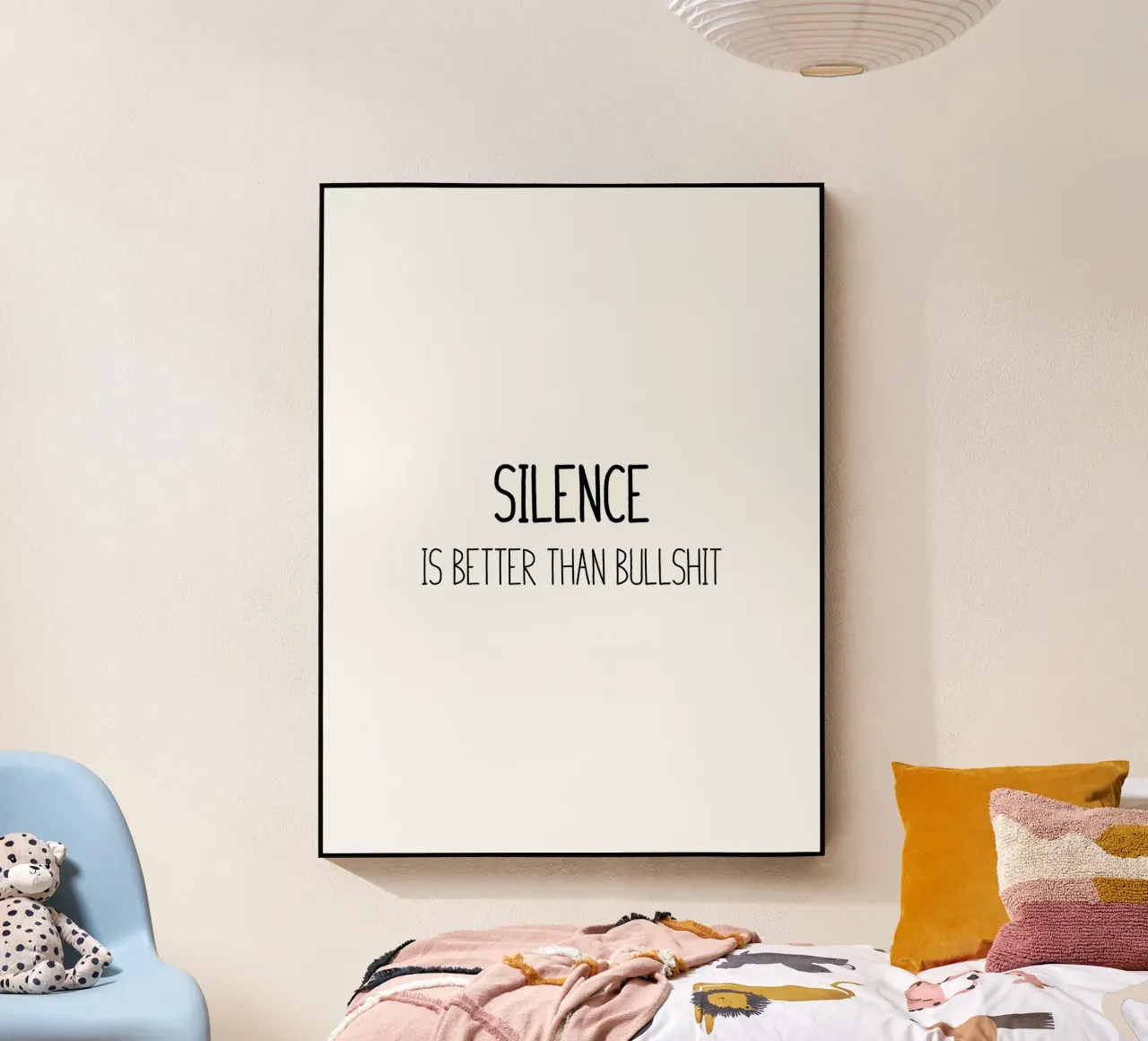 Silence is better than bullshit plexiglass da B Art