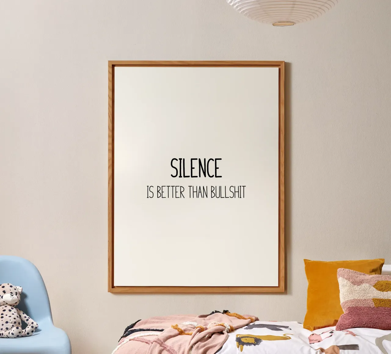Silence is better than bullshit alluminio dibond da B Art