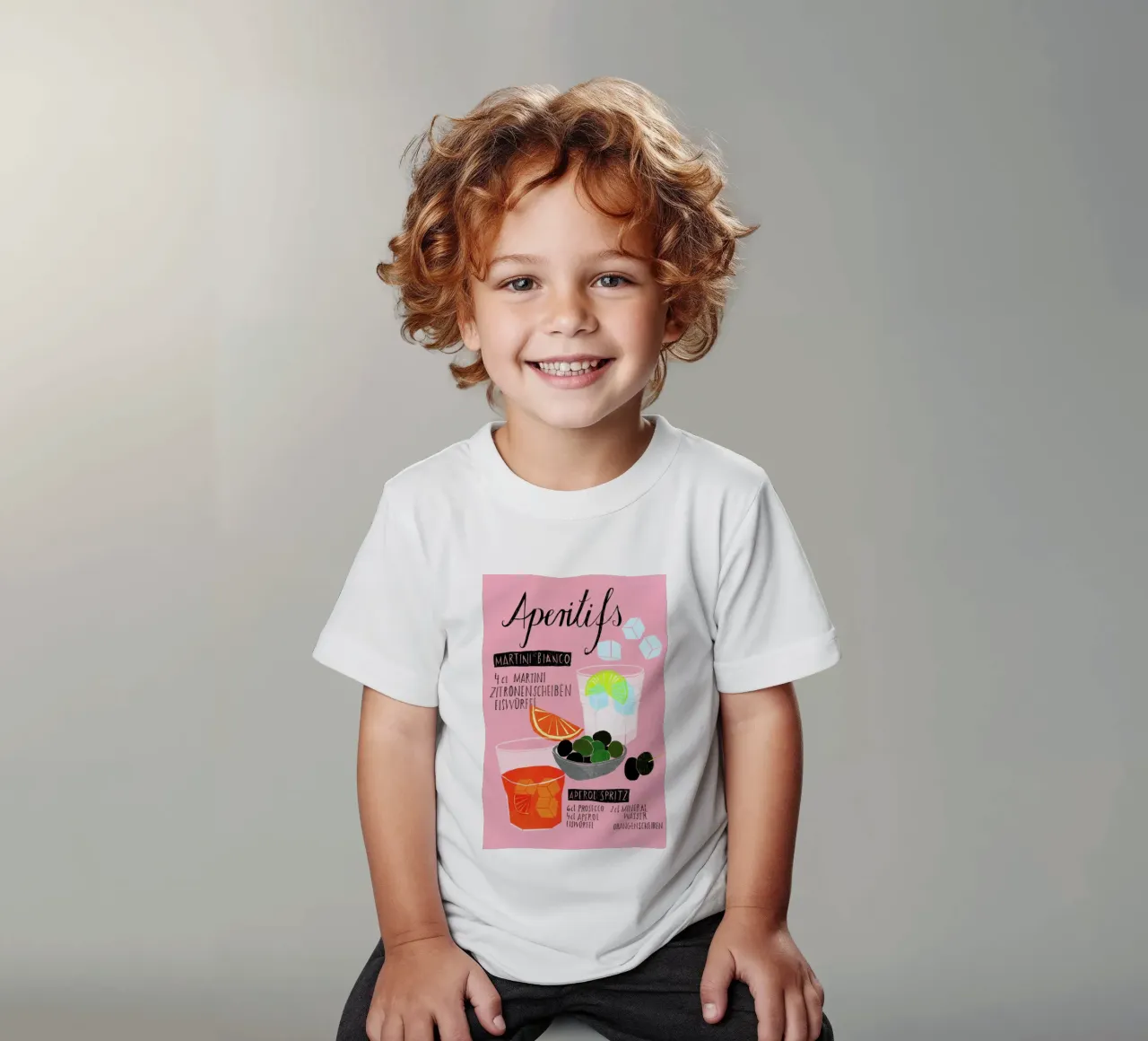Aperitif t-shirt bambini da Eva Wünsch
