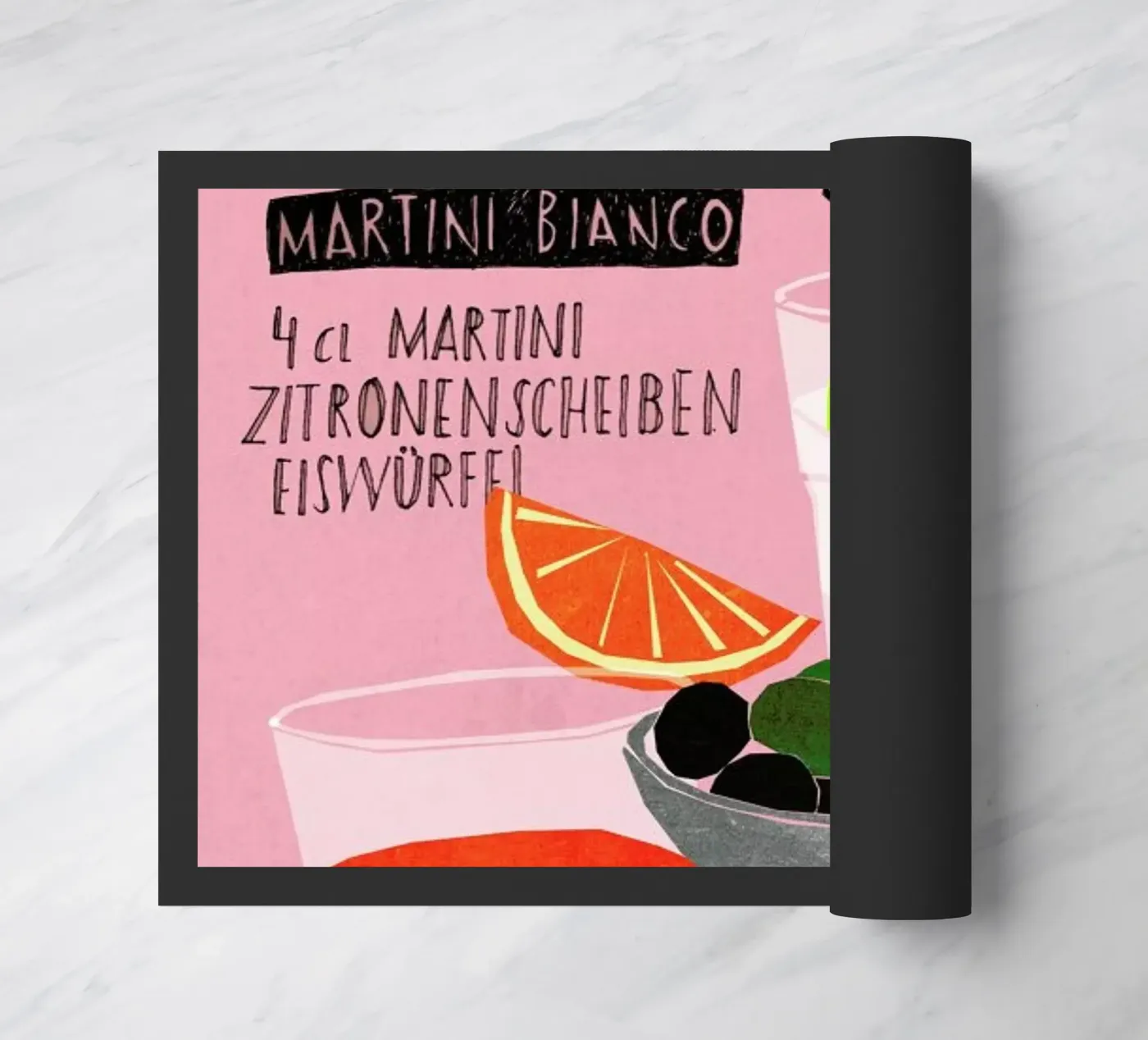 Aperitif doormat by Eva Wünsch
