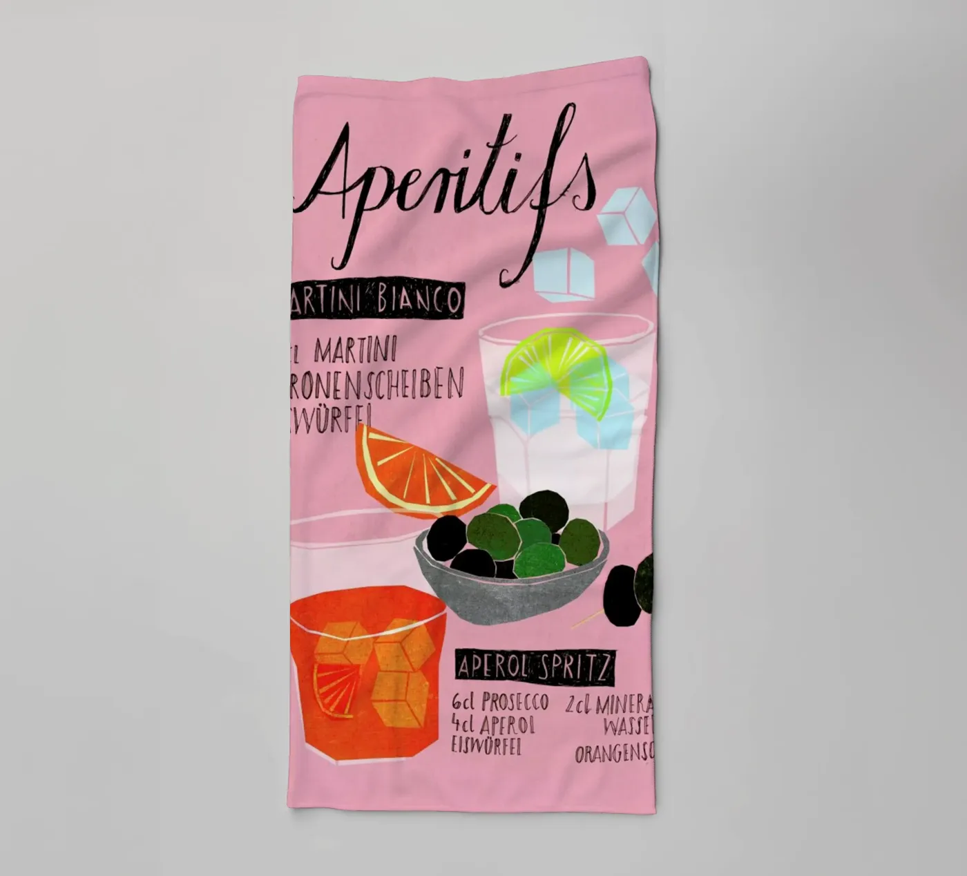 Aperitif badhanddoek van Eva Wünsch