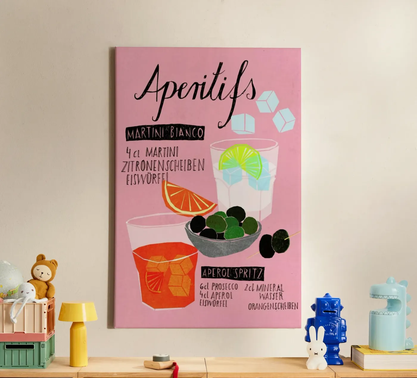 Aperitif canvas by Eva Wünsch