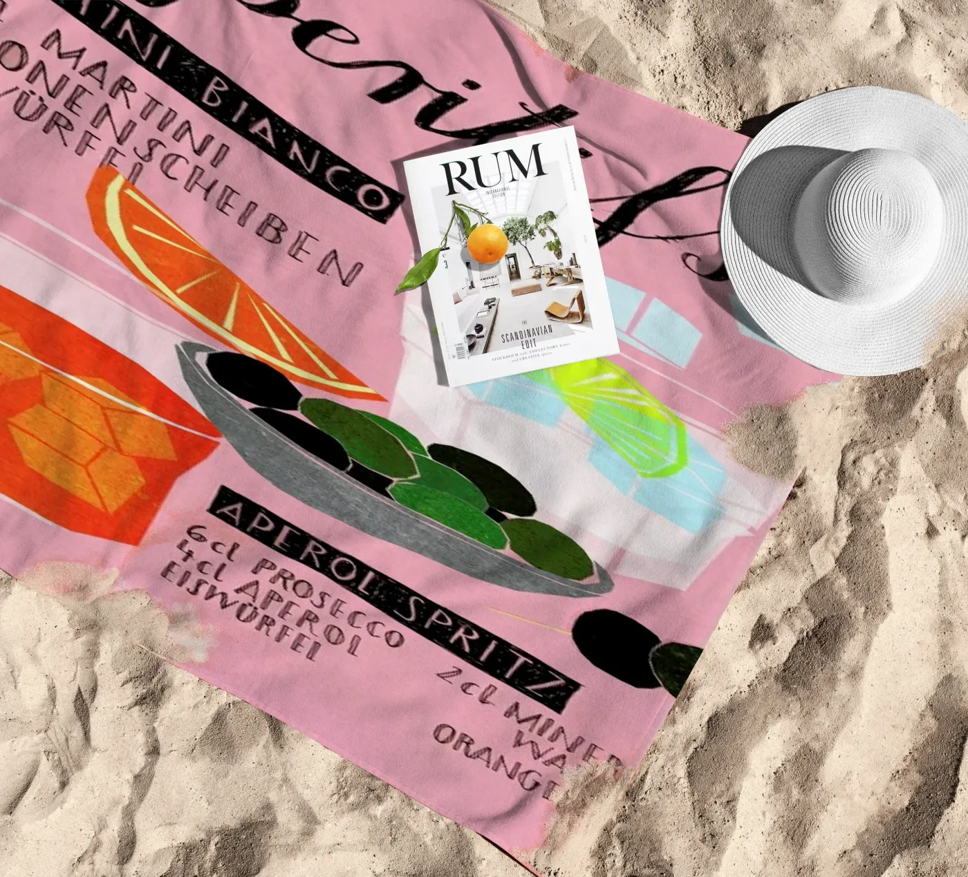 Aperitif strandhanddoek van Eva Wünsch