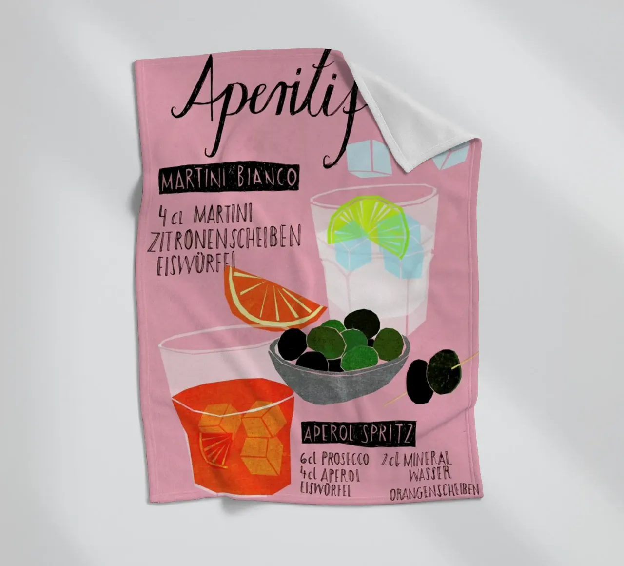Aperitif Fleecedecke von Eva Wünsch