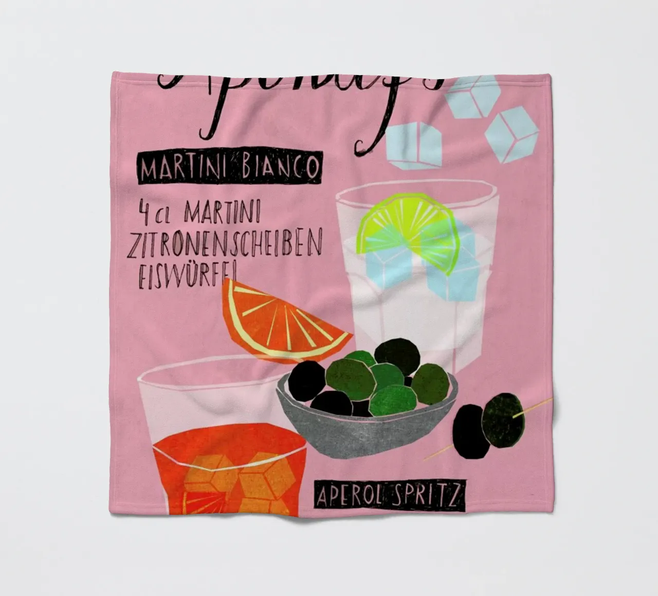 Aperitif Fleecedecke von Eva Wünsch