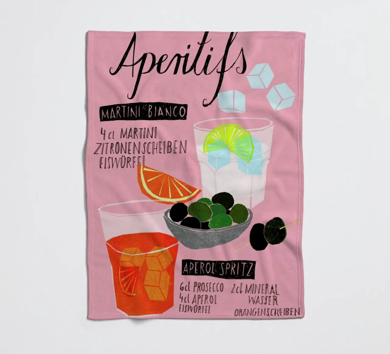 Aperitif Fleecedecke von Eva Wünsch