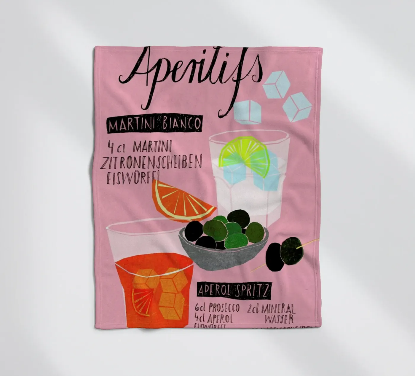 Aperitif Fleecedecke von Eva Wünsch