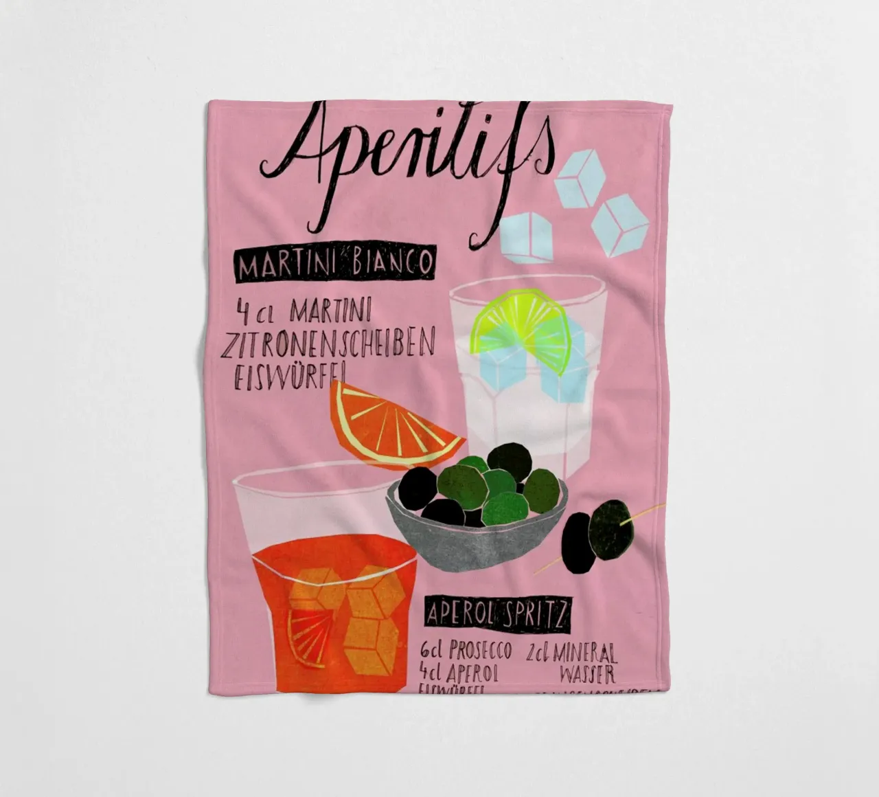 Aperitif Fleecedecke von Eva Wünsch