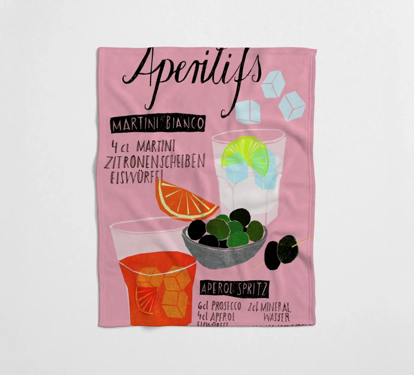 Aperitif Fleecedecke von Eva Wünsch