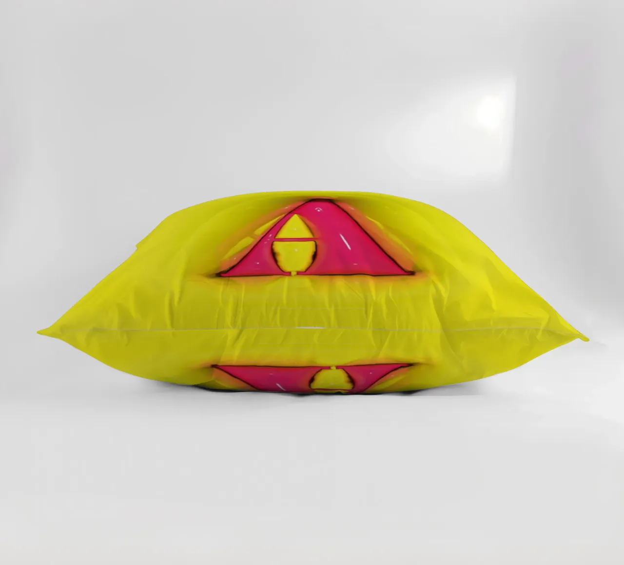 Bubblegum Inflate Initials A Green decorative cushion by Malou-Studio