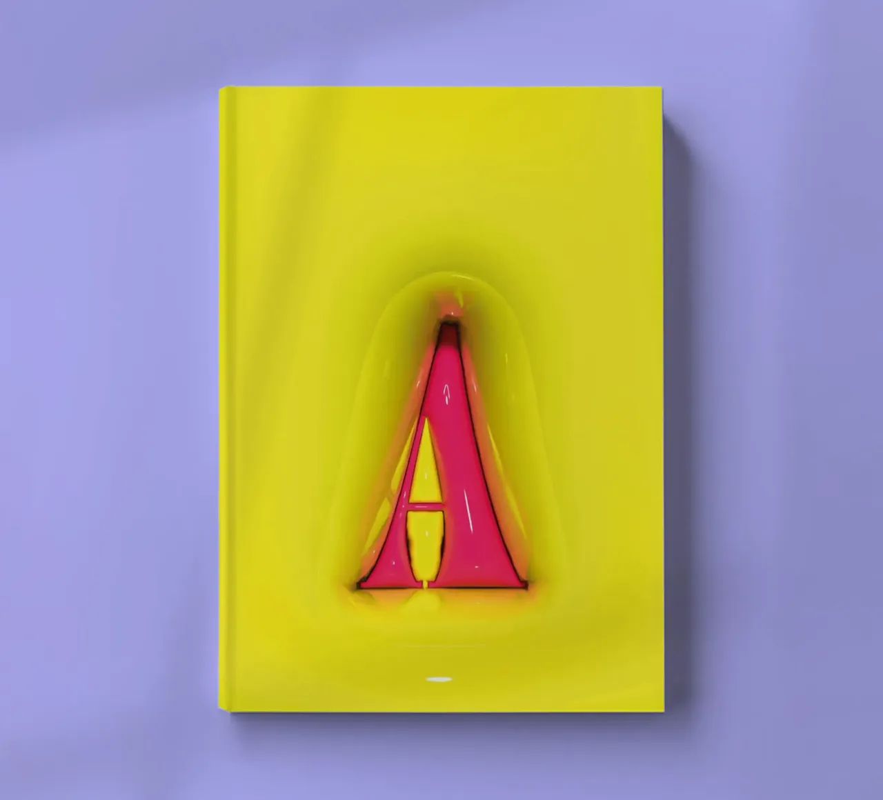 Bubblegum Inflate Initials A Green notebook by Malou-Studio