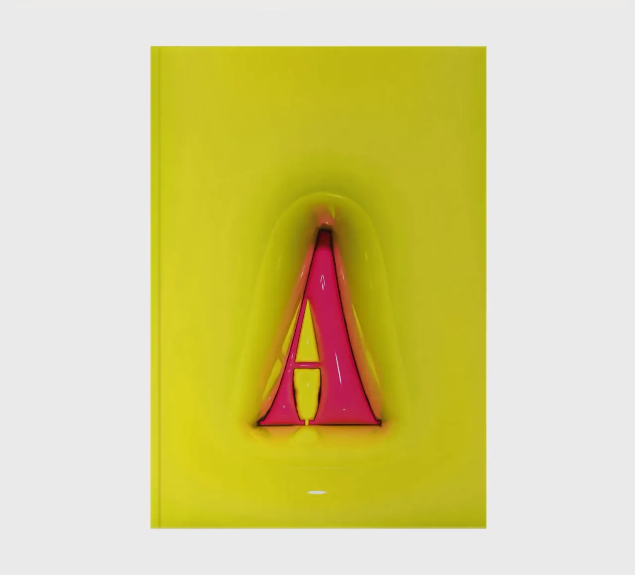 Bubblegum Inflate Initials A Green notebook by Malou-Studio