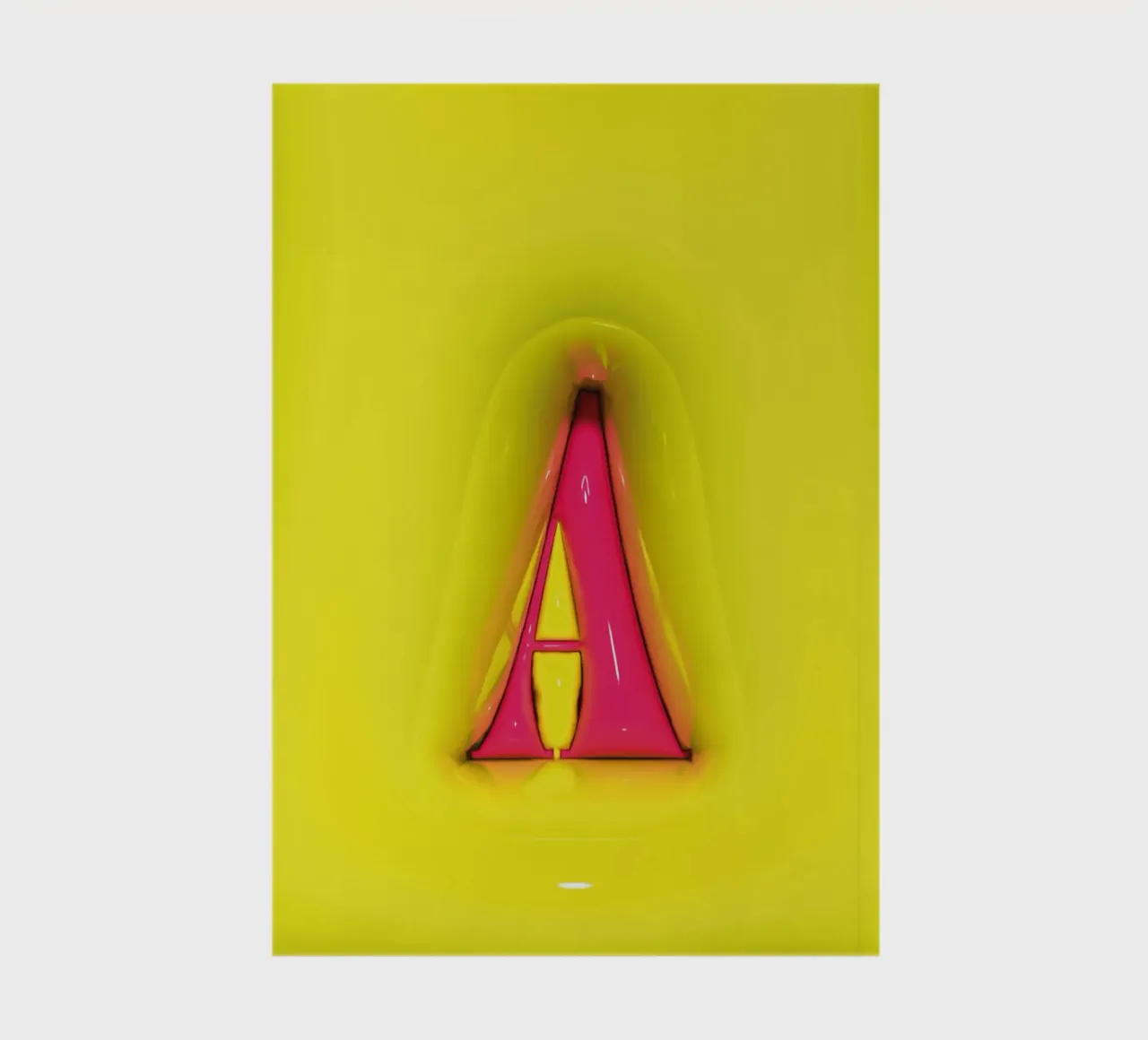 Bubblegum Inflate Initials A Green notebook by Malou-Studio