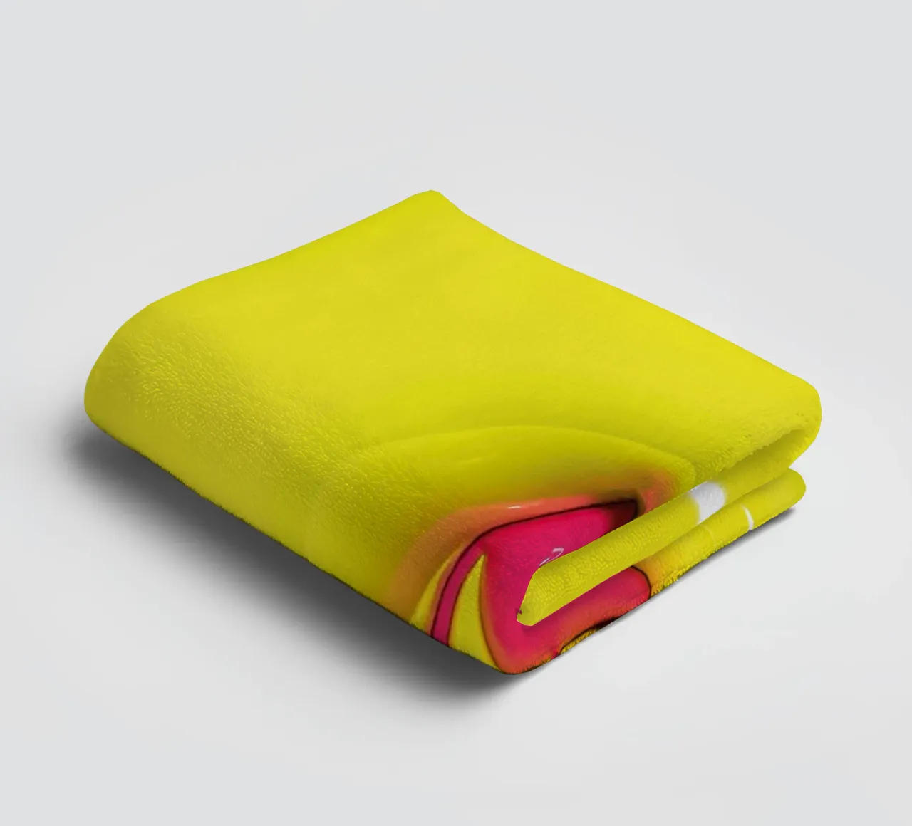 Bubblegum Inflate Initials A Green towel by Malou-Studio