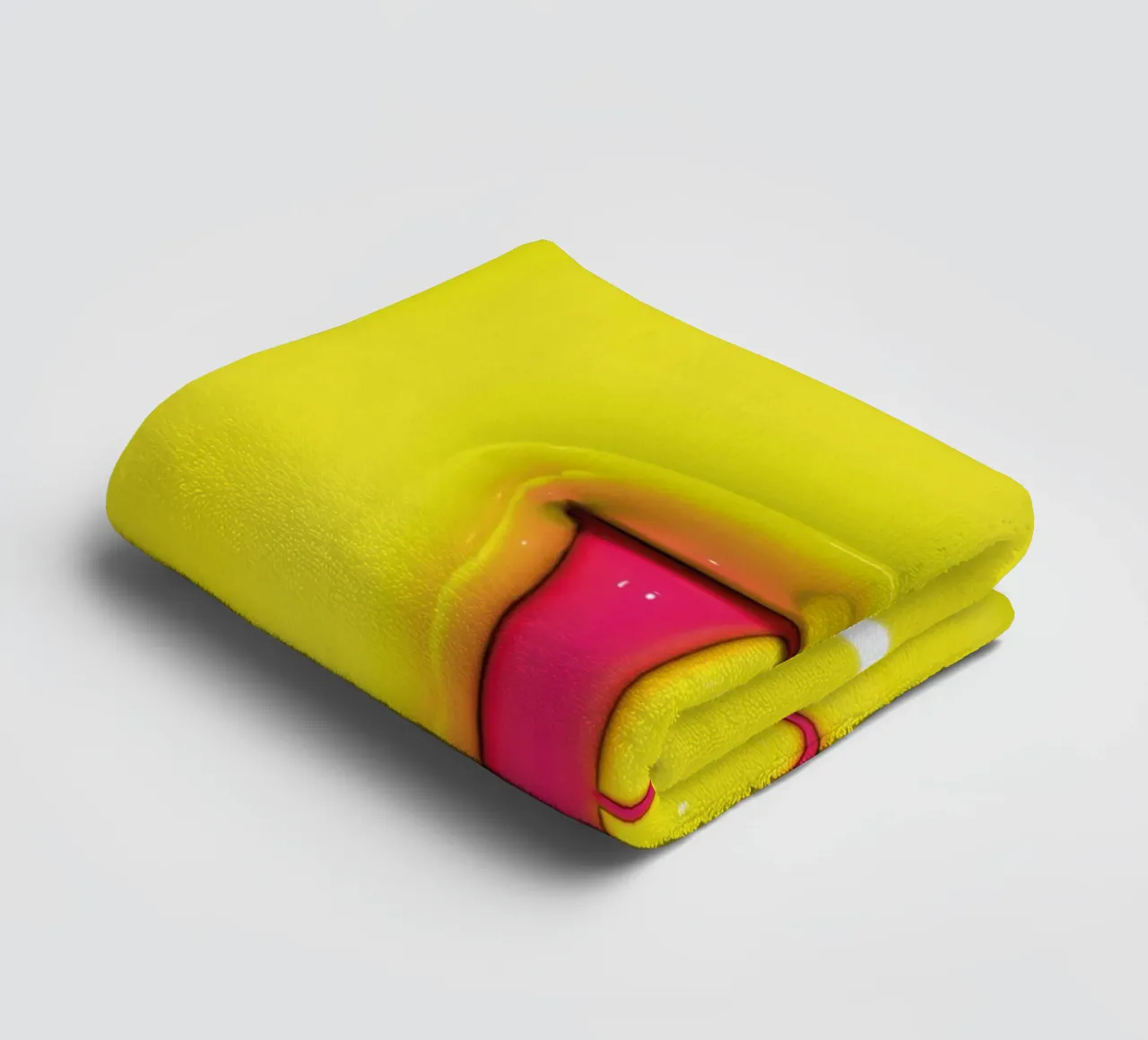 Bubblegum Inflate Initials B Green towel by Malou-Studio