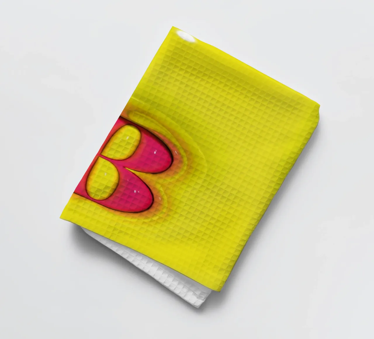 Bubblegum Gonflable Initiales B Vert torchon de Malou-Studio