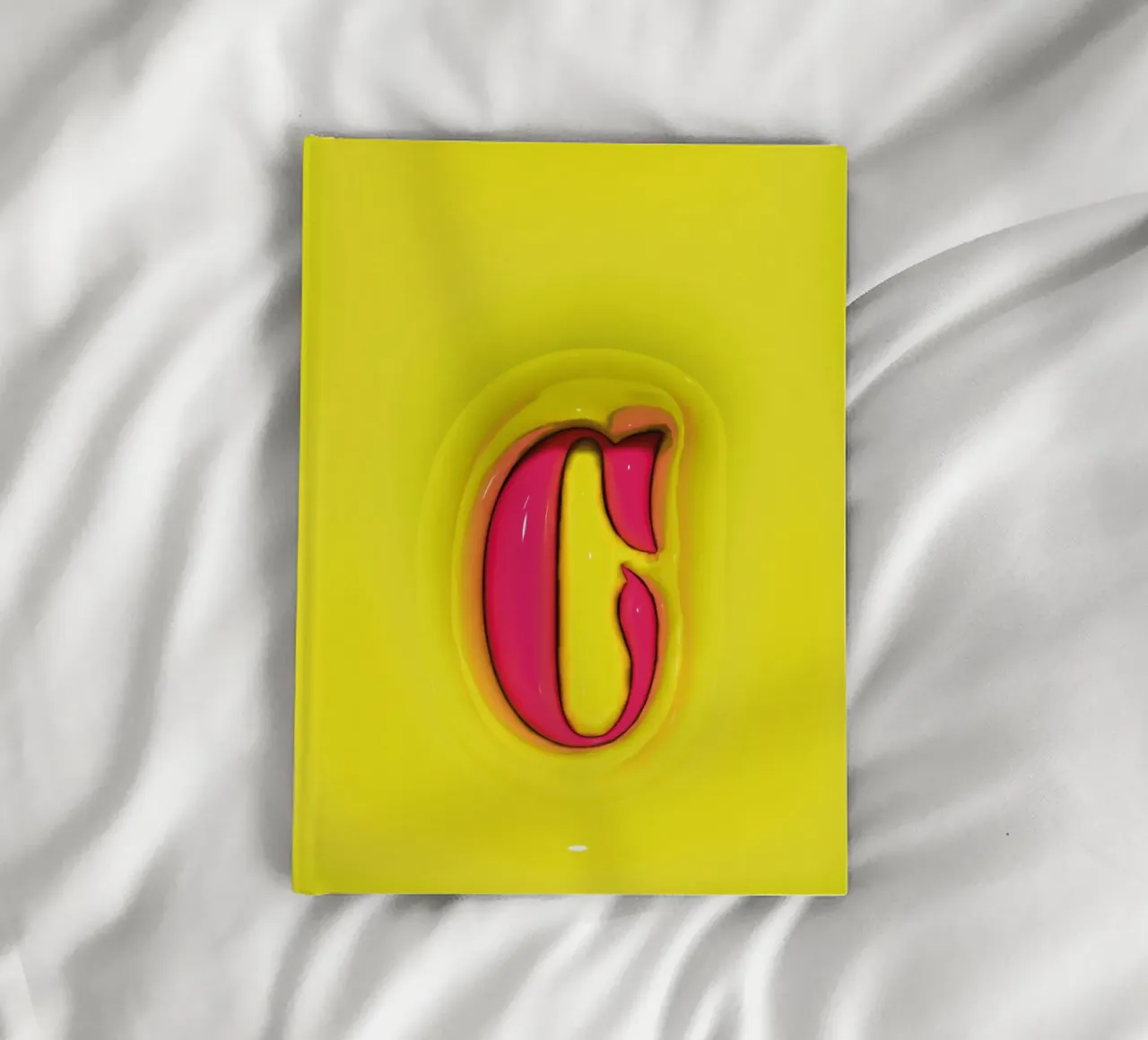 Bubblegum Inflate Initials C Green notebook by Malou-Studio
