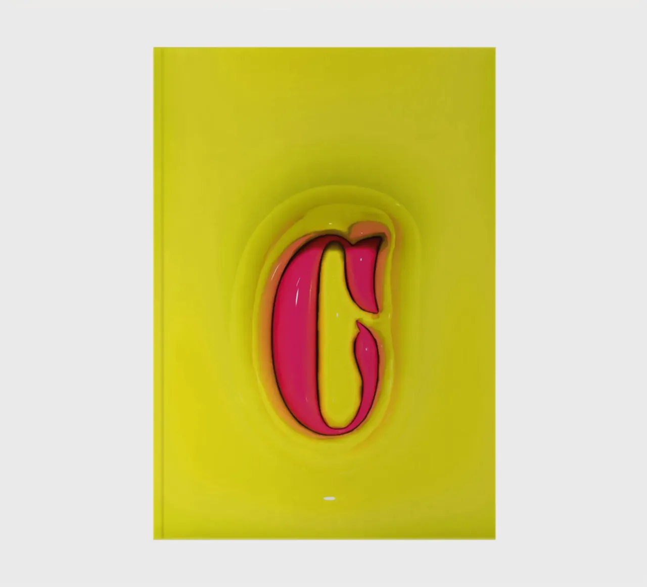 Bubblegum Inflate Initials C Green notebook by Malou-Studio