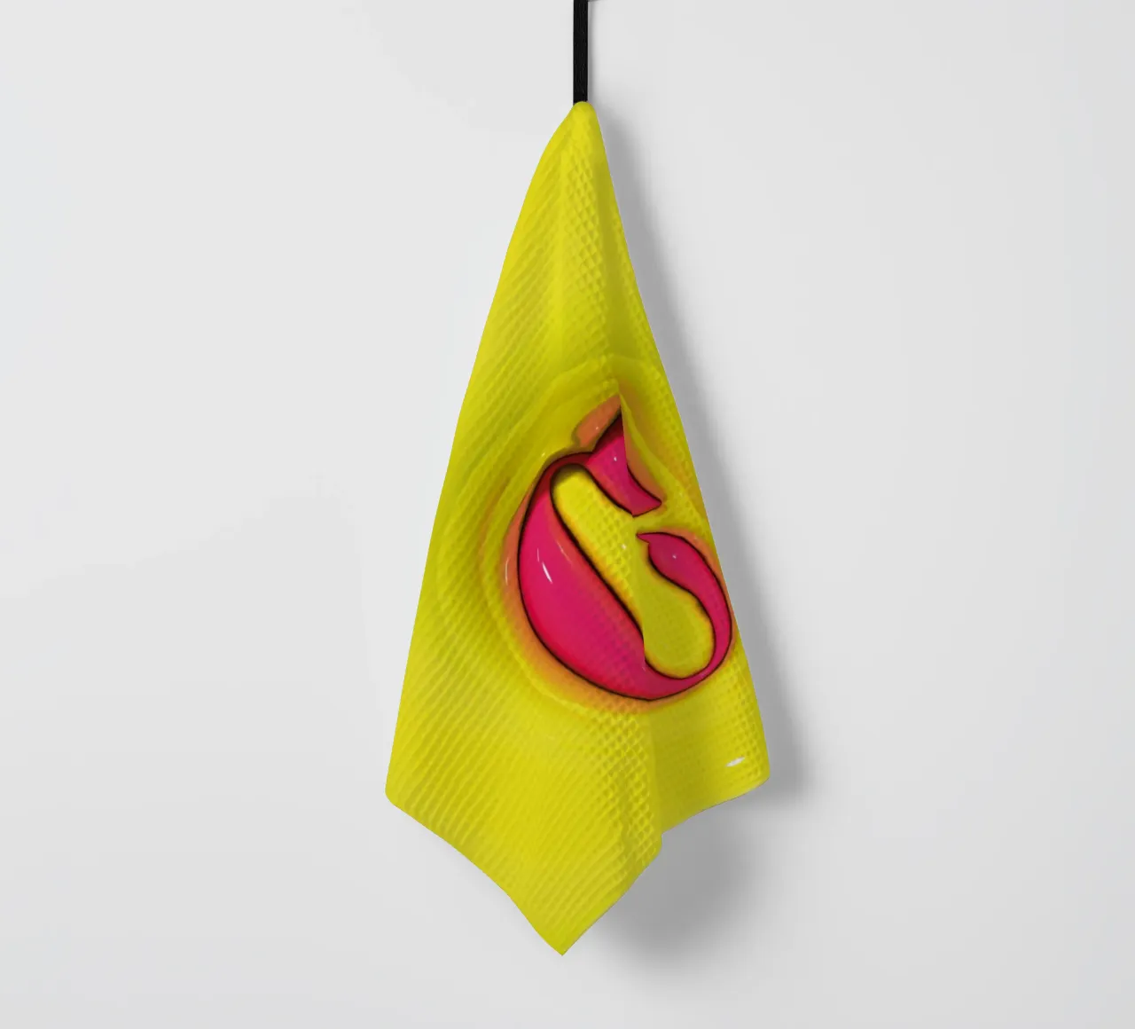 Bubblegum Gonflable Initiales C Vert torchon de Malou-Studio