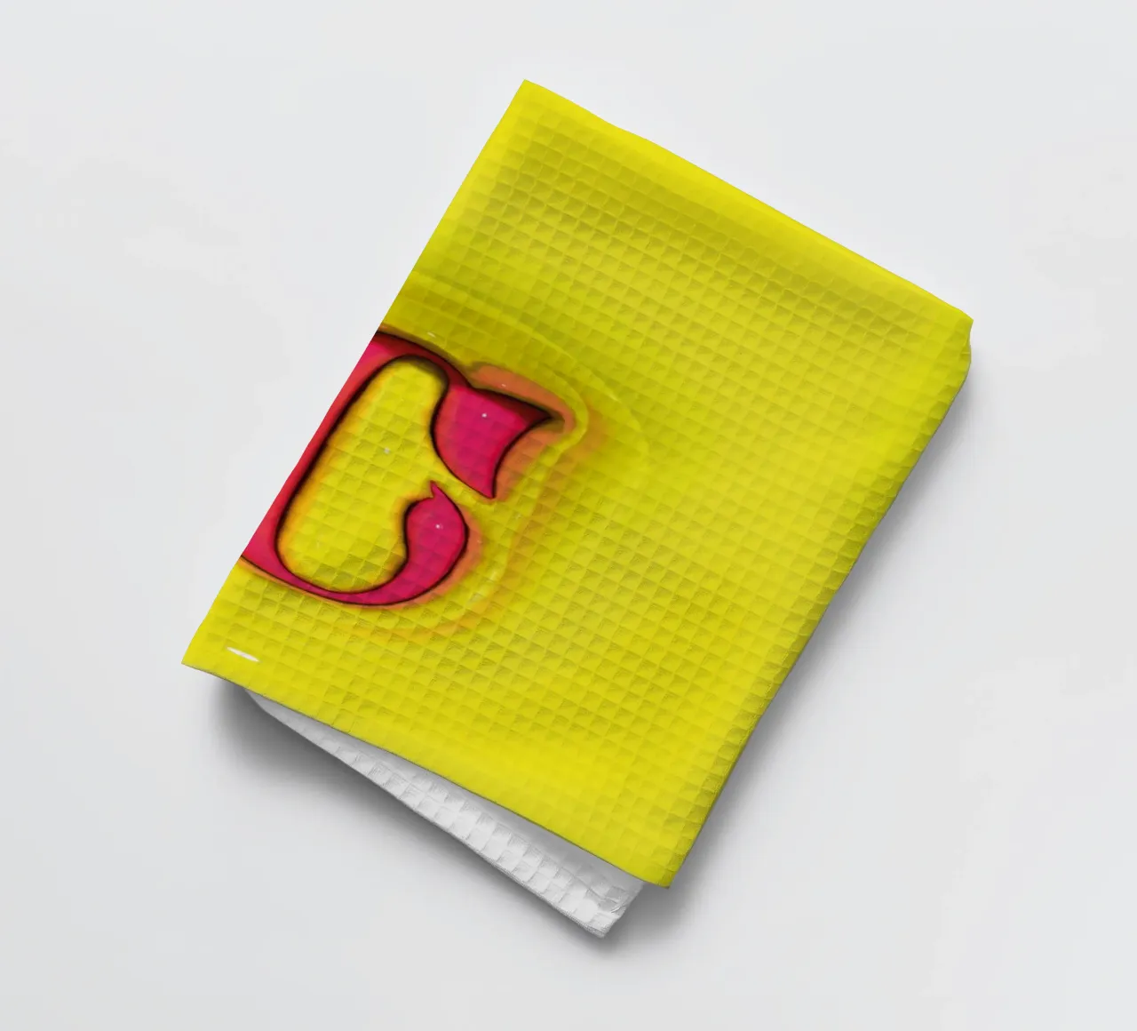 Bubblegum Gonflable Initiales C Vert torchon de Malou-Studio