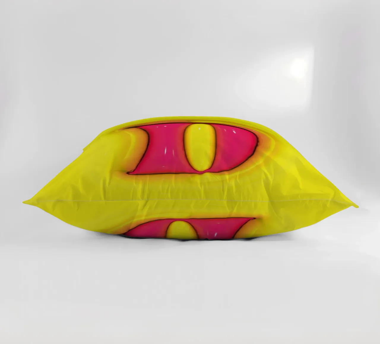 Bubblegum Inflate Initials D Green decorative cushion by Malou-Studio