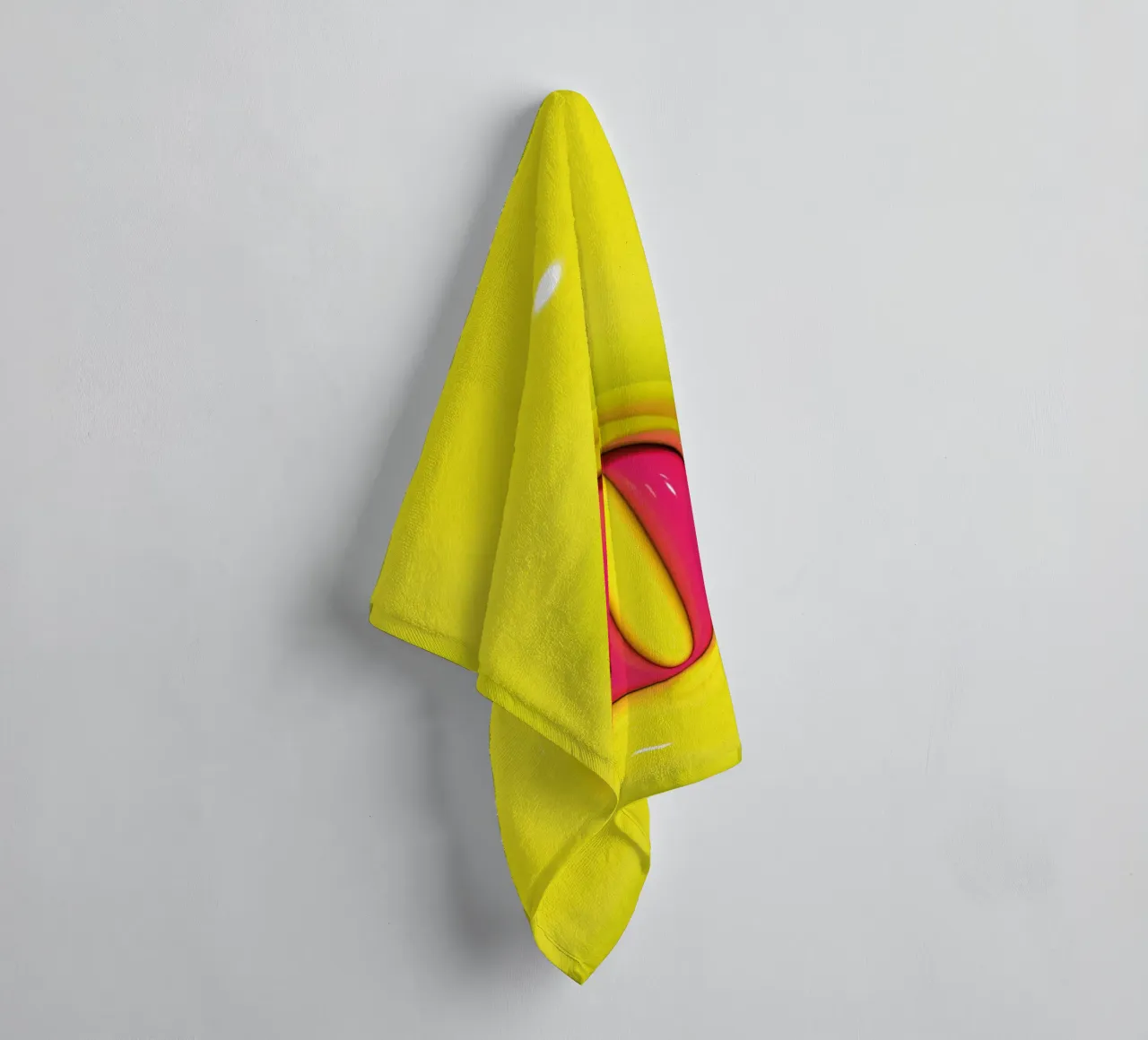 Bubblegum Inflate Initials D Green towel by Malou-Studio