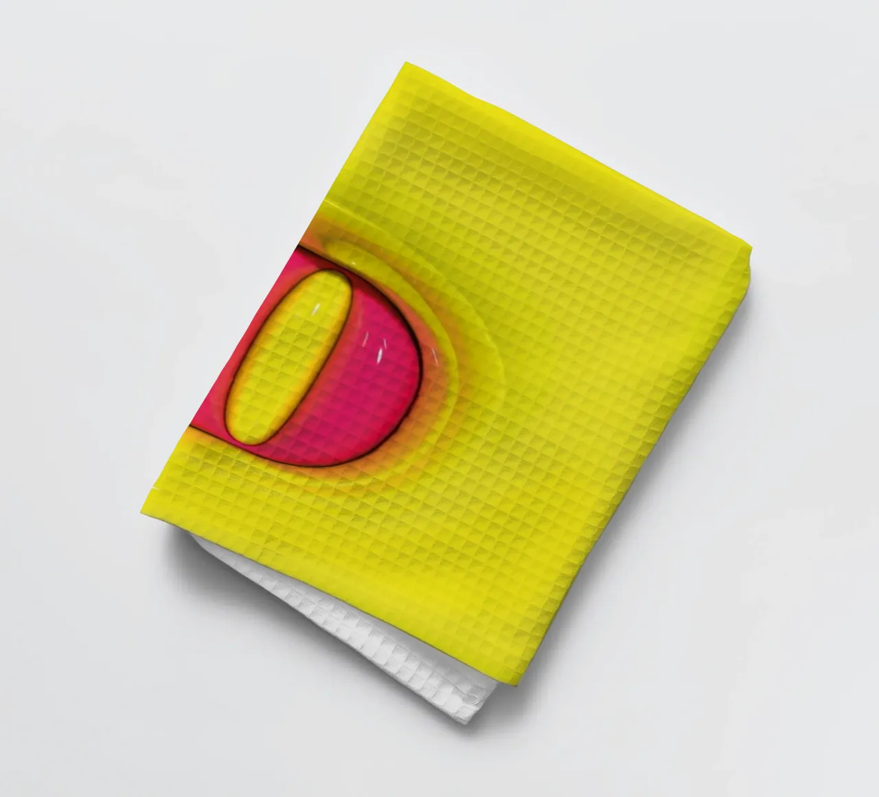 Bubblegum Gonflable Initiales D Vert torchon de Malou-Studio