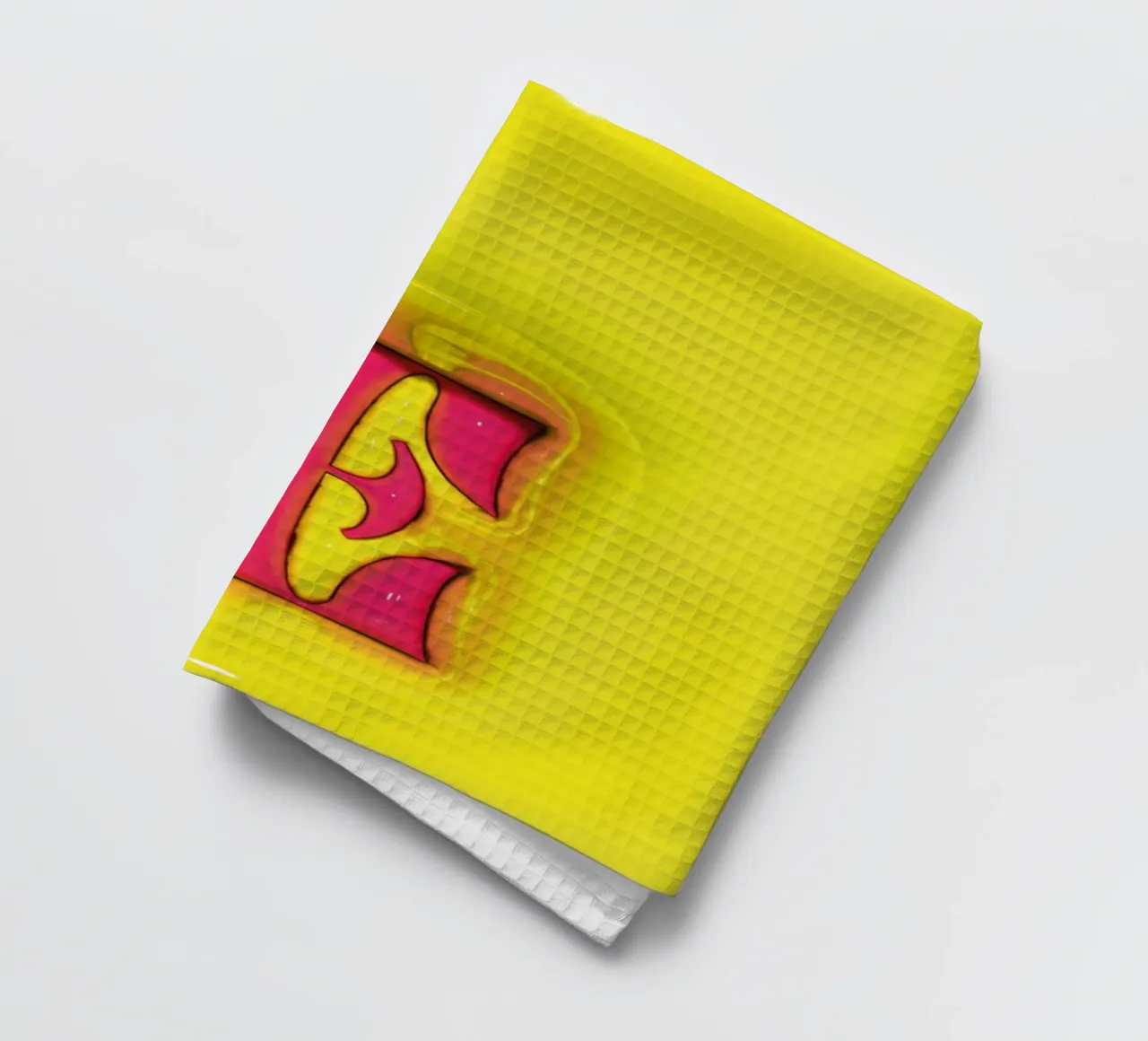 Bubblegum Gonflable Initiales E Vert torchon de Malou-Studio