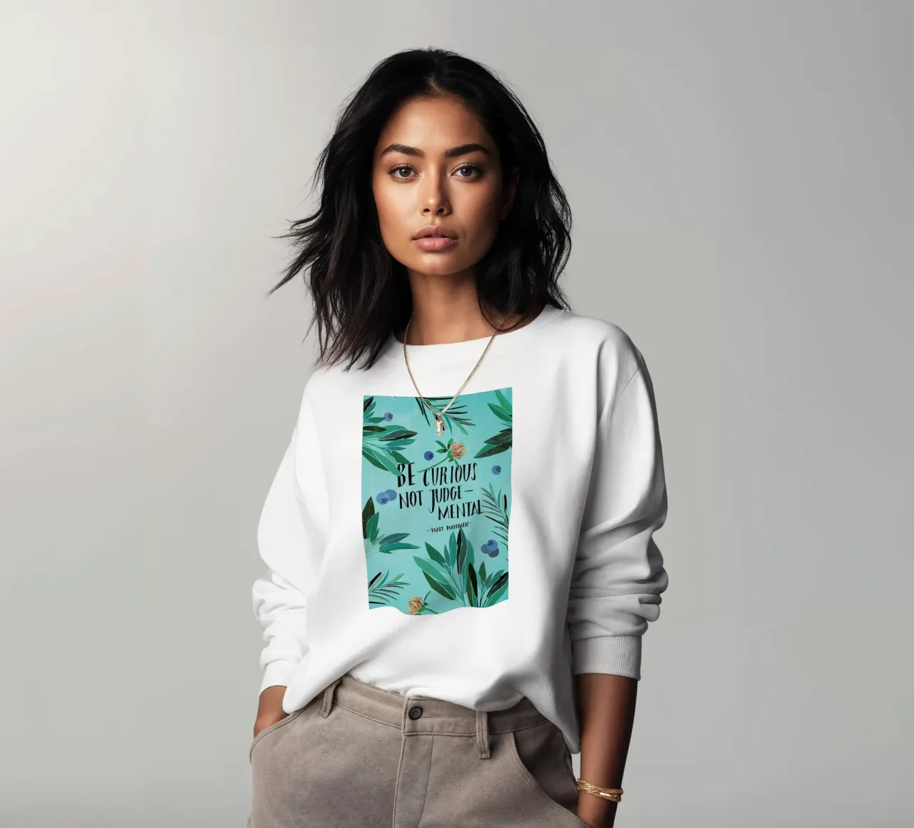 Be Curious sweatshirt van Eva Wünsch