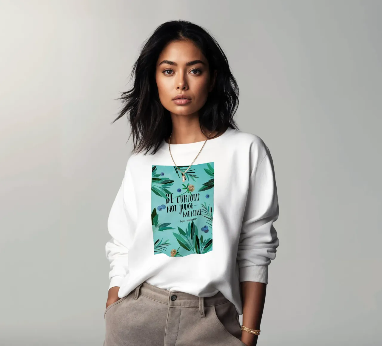 Be Curious sweatshirt by Eva Wünsch