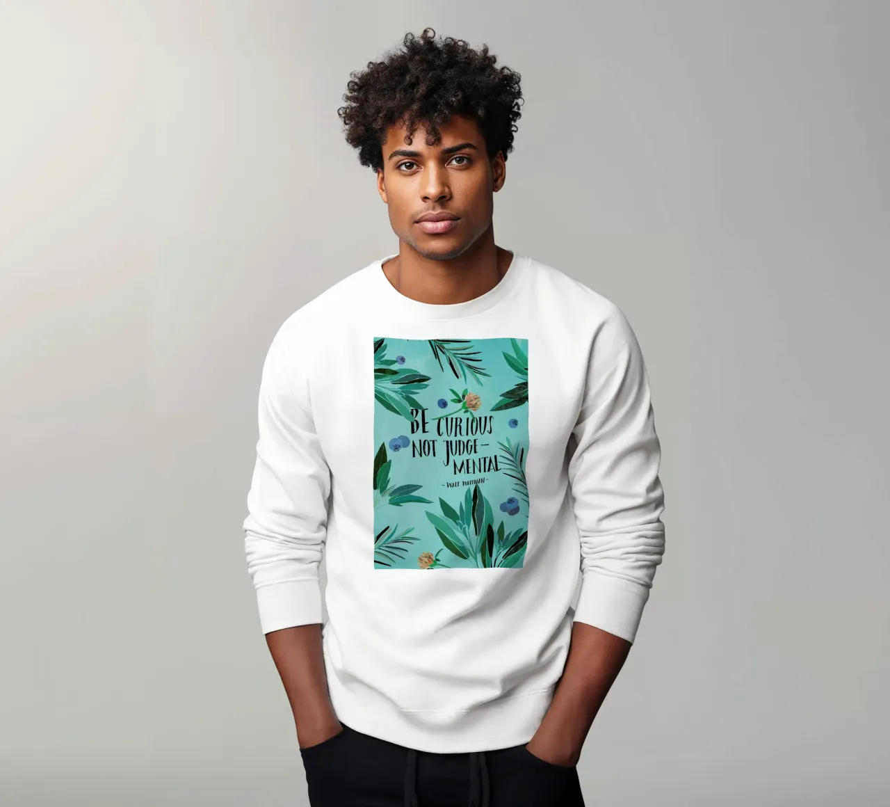 Be Curious sweatshirt by Eva Wünsch