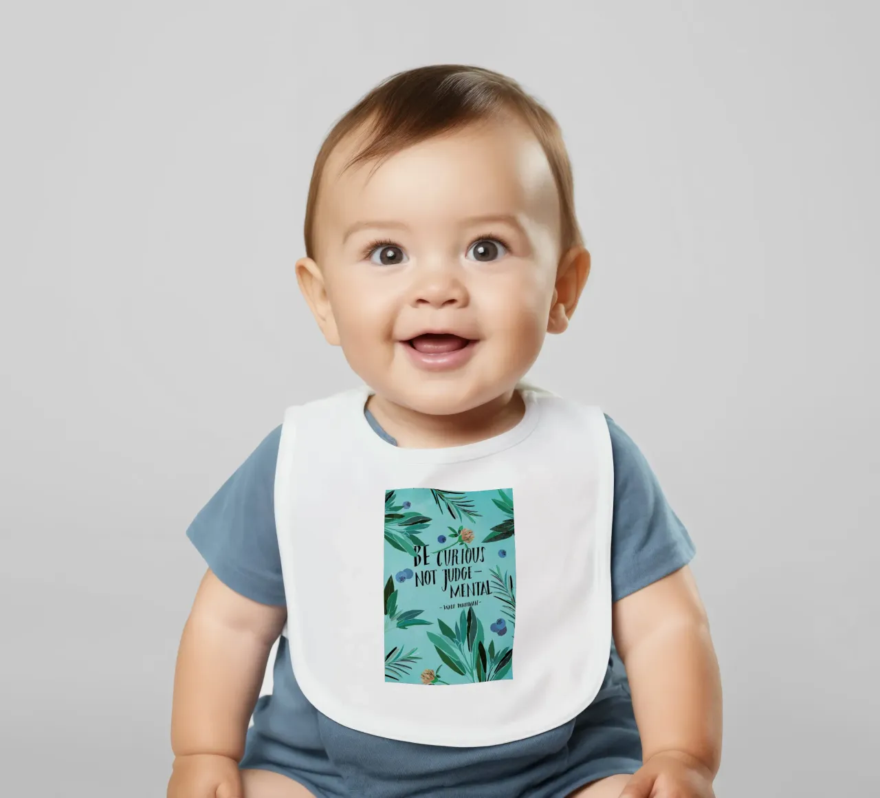 Be Curious bavaglino da Eva Wünsch