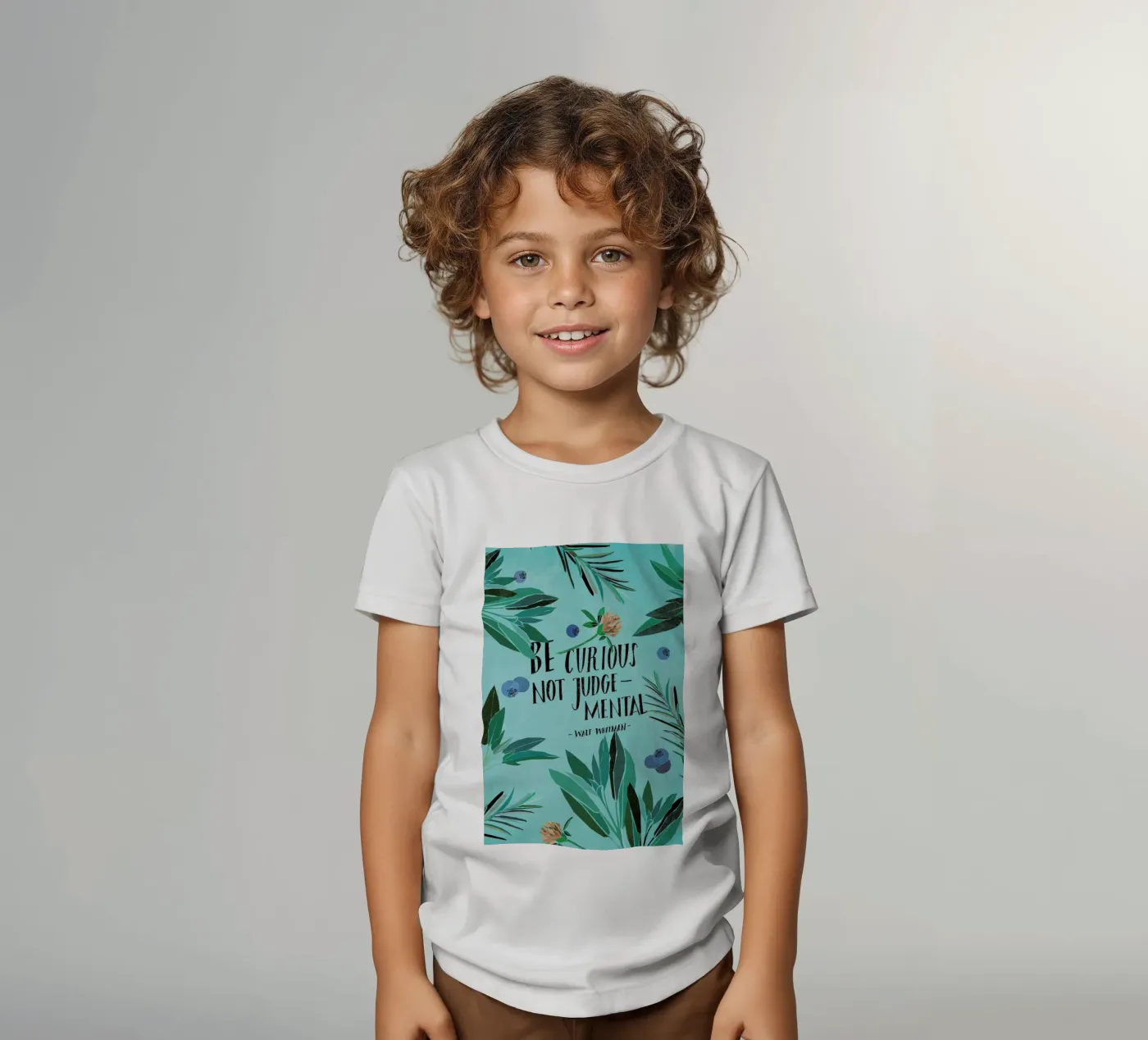 Be Curious t-shirt bambini da Eva Wünsch