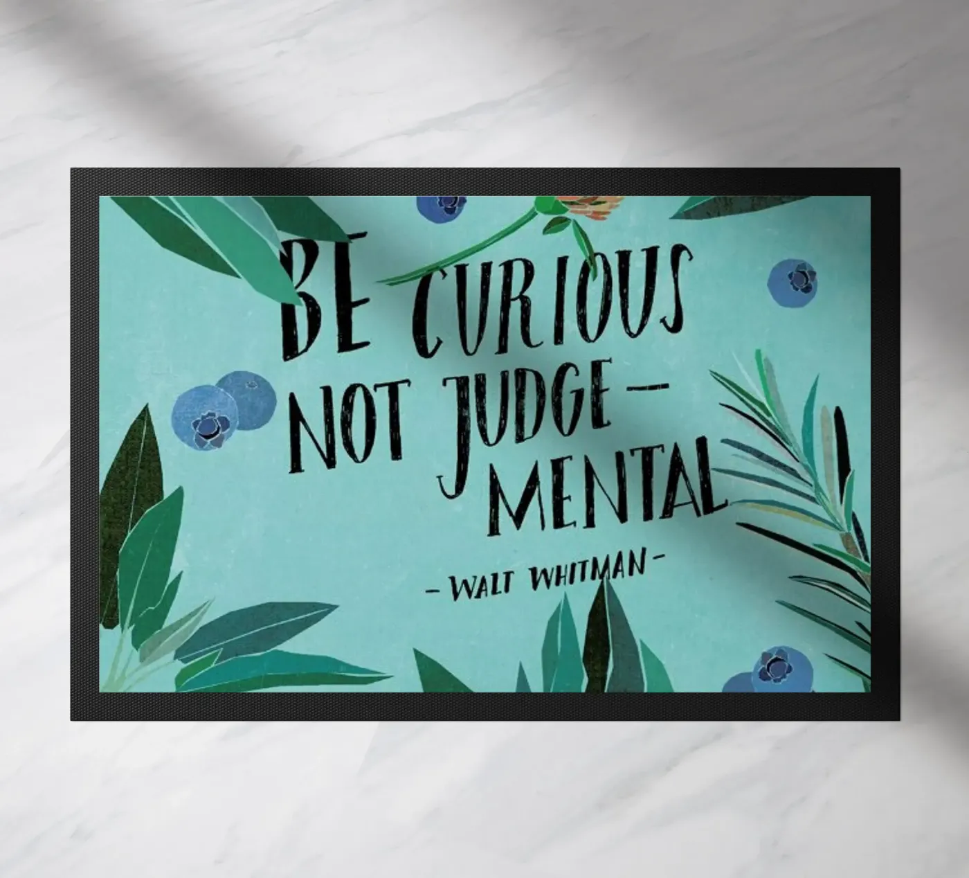 Be Curious deurmat van Eva Wünsch