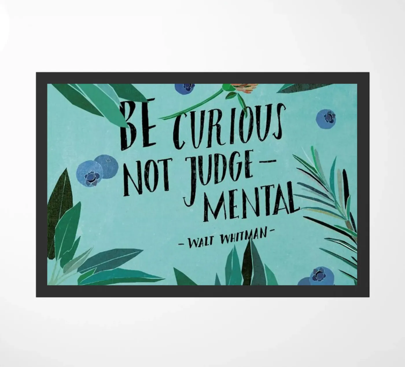 Be Curious deurmat van Eva Wünsch