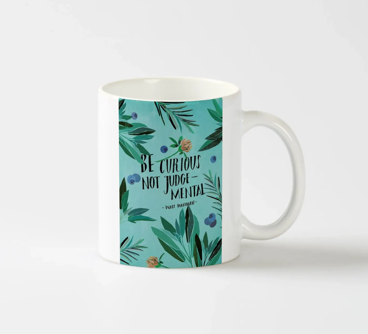 Be Curious ceramic mug by Eva Wünsch