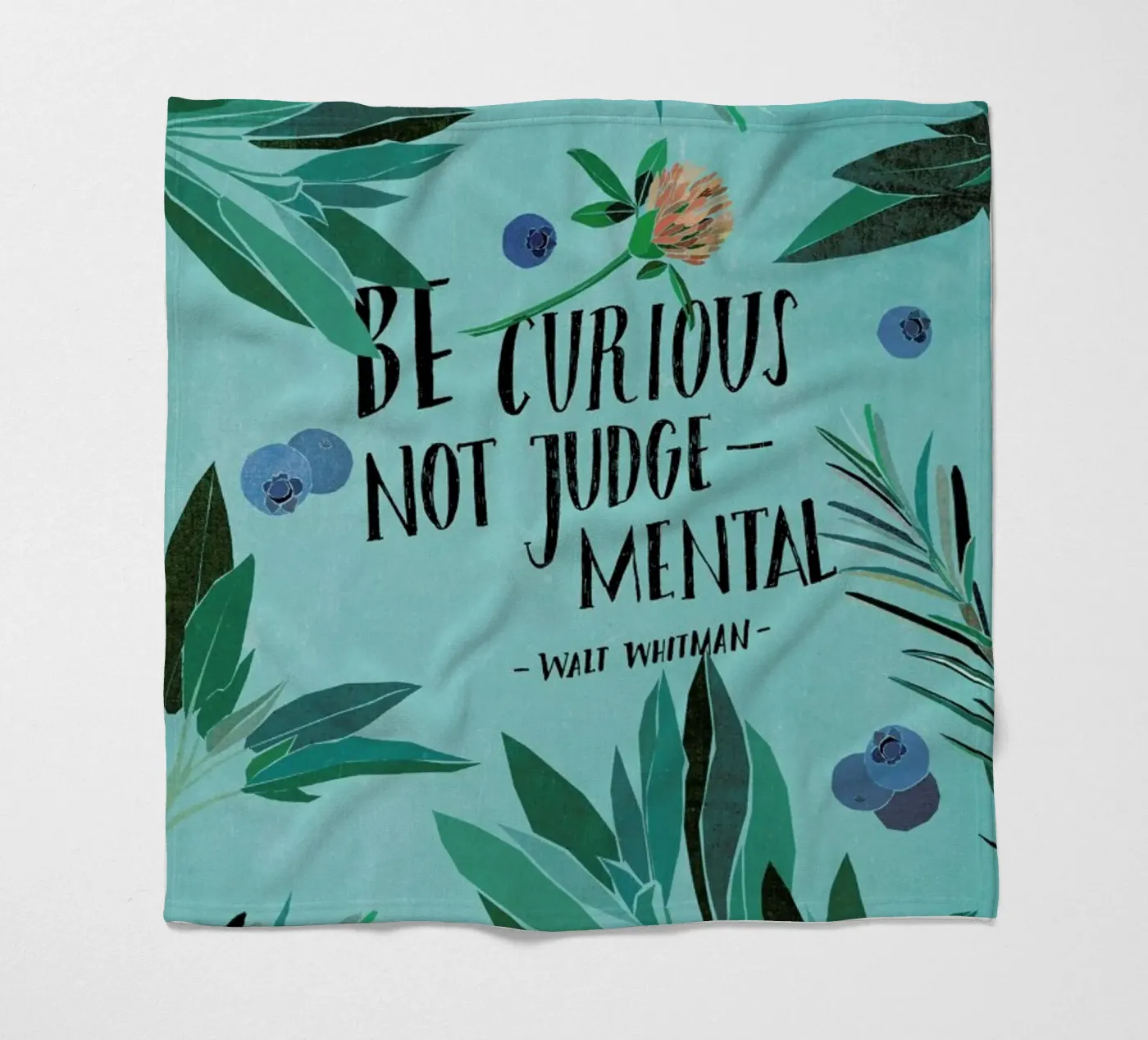 Be Curious Fleecedecke von Eva Wünsch