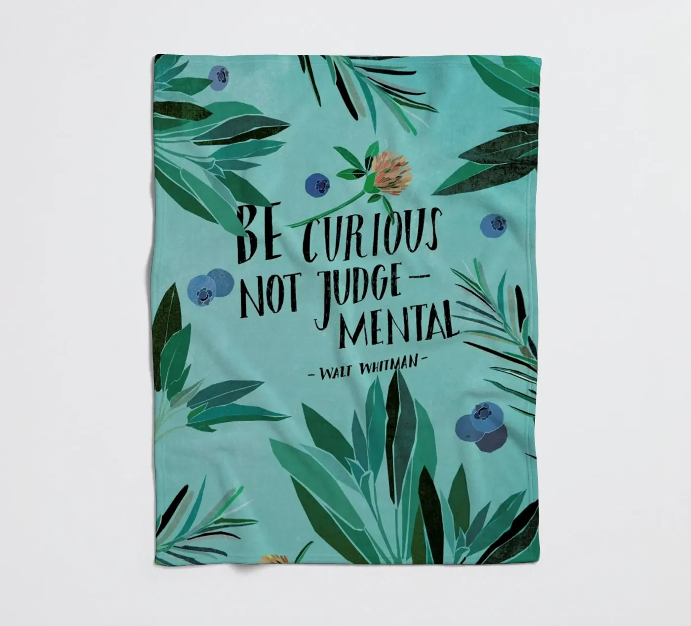 Be Curious Fleecedecke von Eva Wünsch