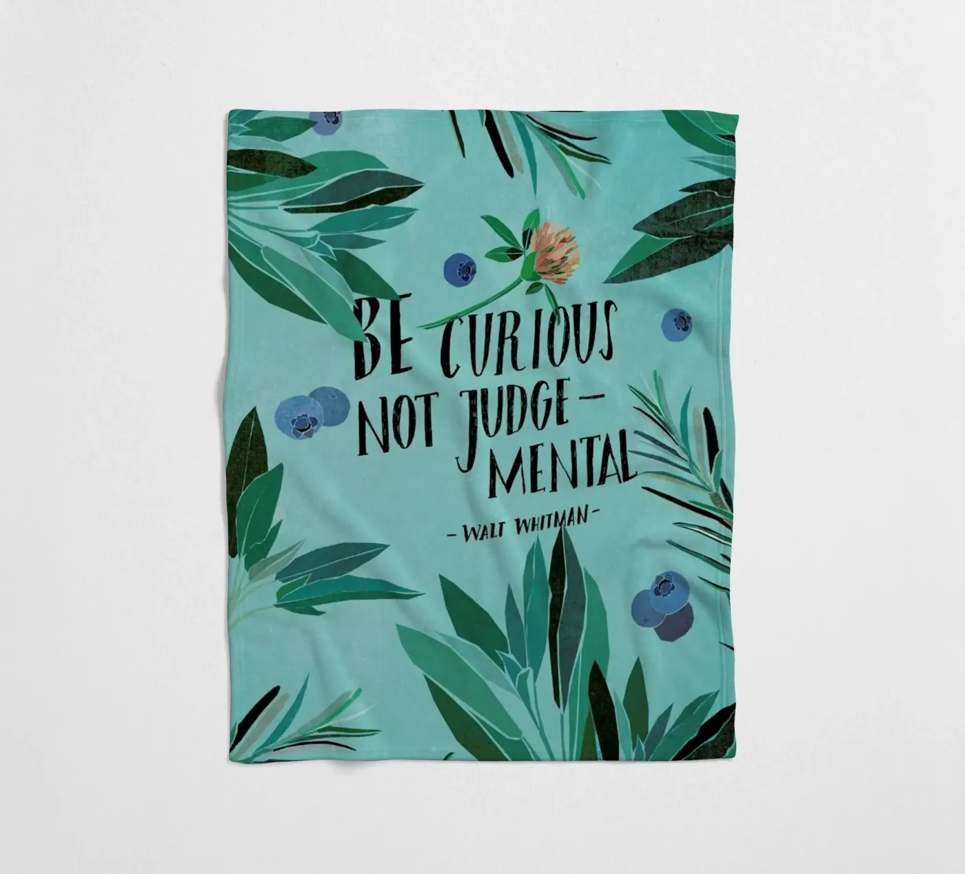 Be Curious Fleecedecke von Eva Wünsch