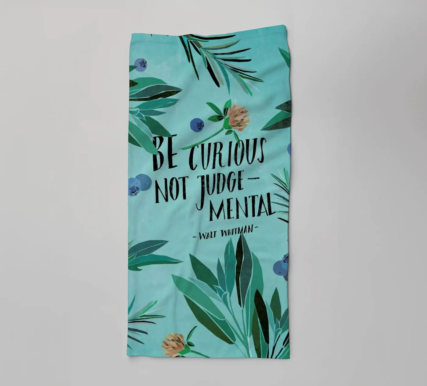 Be Curious badhanddoek van Eva Wünsch