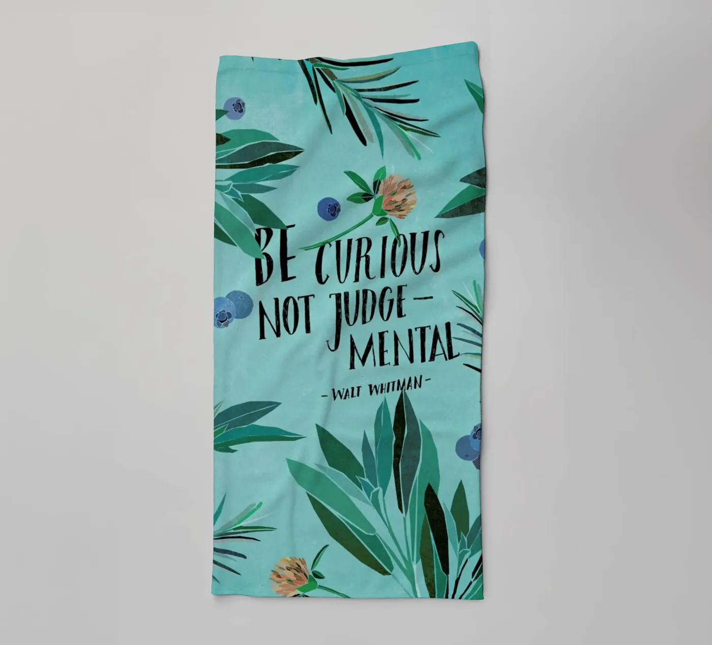 Be Curious badhanddoek van Eva Wünsch