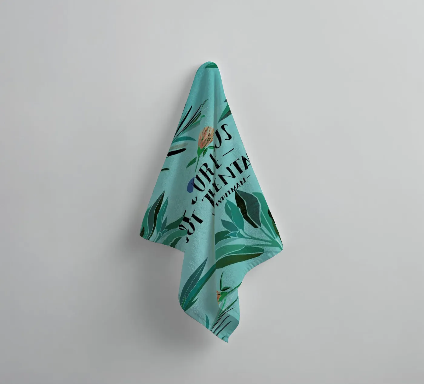 Be Curious badhanddoek van Eva Wünsch